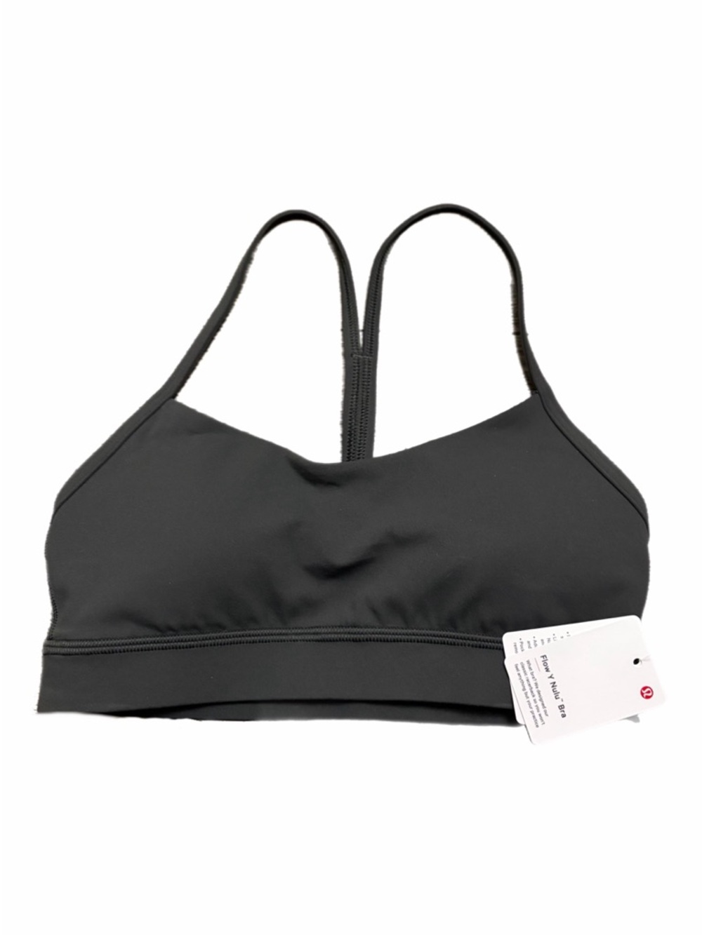 NWT Lululemon Flow Y Bra Nulu A-C Cups (Graphite Grey) Size 4